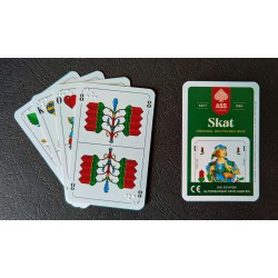Skat Spiel, deutsches Blatt